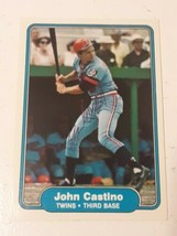 John Castino Minnesota Twins 1982 Fleer Autograph Card #549 READ DESCRIPTION - £3.88 GBP