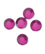 Round Rhinestones Embellishment 7mm Dark Amethyst - $15.59