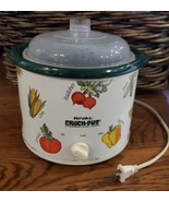 Vintage 2.5 Qt Rival Crockpot Stoneware  Slow Cooker With plastic Lid (3... - $28.01