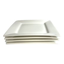 10 Strawberry Street 11.5” Square Dinner Plate Nova White Pattern Set Of... - $56.09