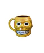 Day of the Dead DOD Sugar Skull Hand Painted Figural Handled Coffee Mug ... - £18.19 GBP