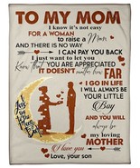 To My Mom Fleece Blanket Gift for Her From Son custom Letter Sherpa Blan... - $49.17 CAD+