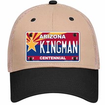 Arizona Centennial Kingman Novelty Khaki Mesh License Plate Hat - £22.66 GBP