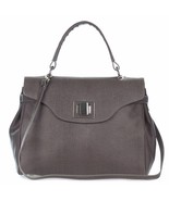 Roberta Gandolfi Italian Made Dove Gray Embossed Leather Carryall Tote H... - $5,942.50 MXN