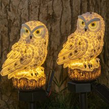 2 Pack Owl Figure Solar LED Lights - £14.94 GBP