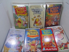 Disney Winnie The Pooh VHS Clamshell Movies Lot of 7 - £18.39 GBP