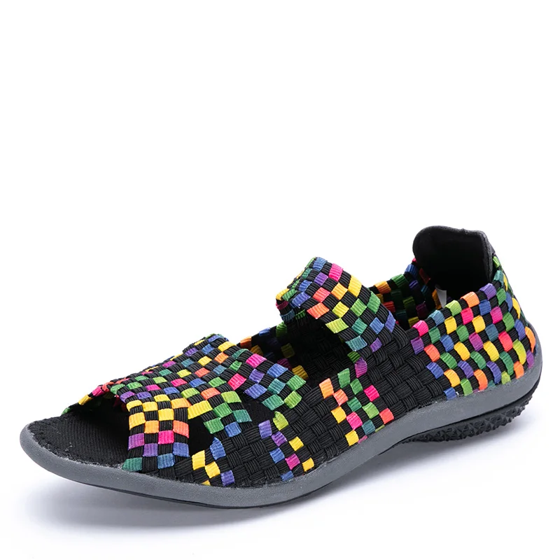 Women Flats Woven Shoes  Summer Sneakers Female Casual Shoes For Wal Comfort Wom - £123.48 GBP