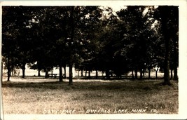 RPPC Città Park Buffalo Lago Minnesota Mn Unp Dops Cartolina Vero Foto - £10.68 GBP