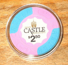 (1) $2.50 TRUMP Castle CASINO CHIP - ATLANTIC CITY, NEW JERSEY - Blue In... - £18.83 GBP