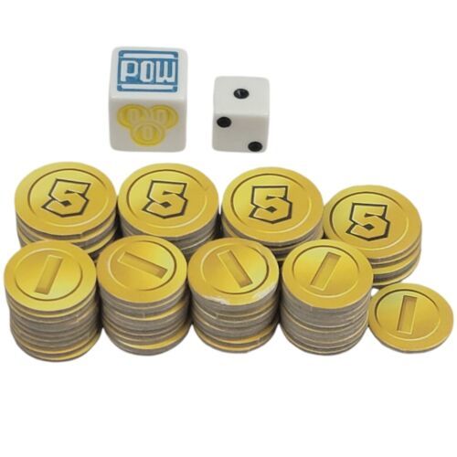 Monopoly Nintendo Gamer Replacement  Coins, Power-up Die, &amp; Numbered Die... - $11.30