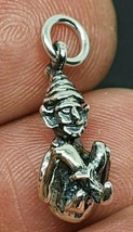 Pixie Charm 925 Sterling Silver Leprechaun Imp Irlandese Pagan Wiccan... - £13.18 GBP