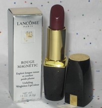 Lancome Rouge Magnetic Unfailing Weightless LipColour in Intrigue- NIB - £27.52 GBP