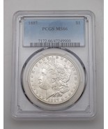 1887 $1 Silver Morgan Dollar Graded by PCGS as MS-66! High Grade Morgan! - $494.99