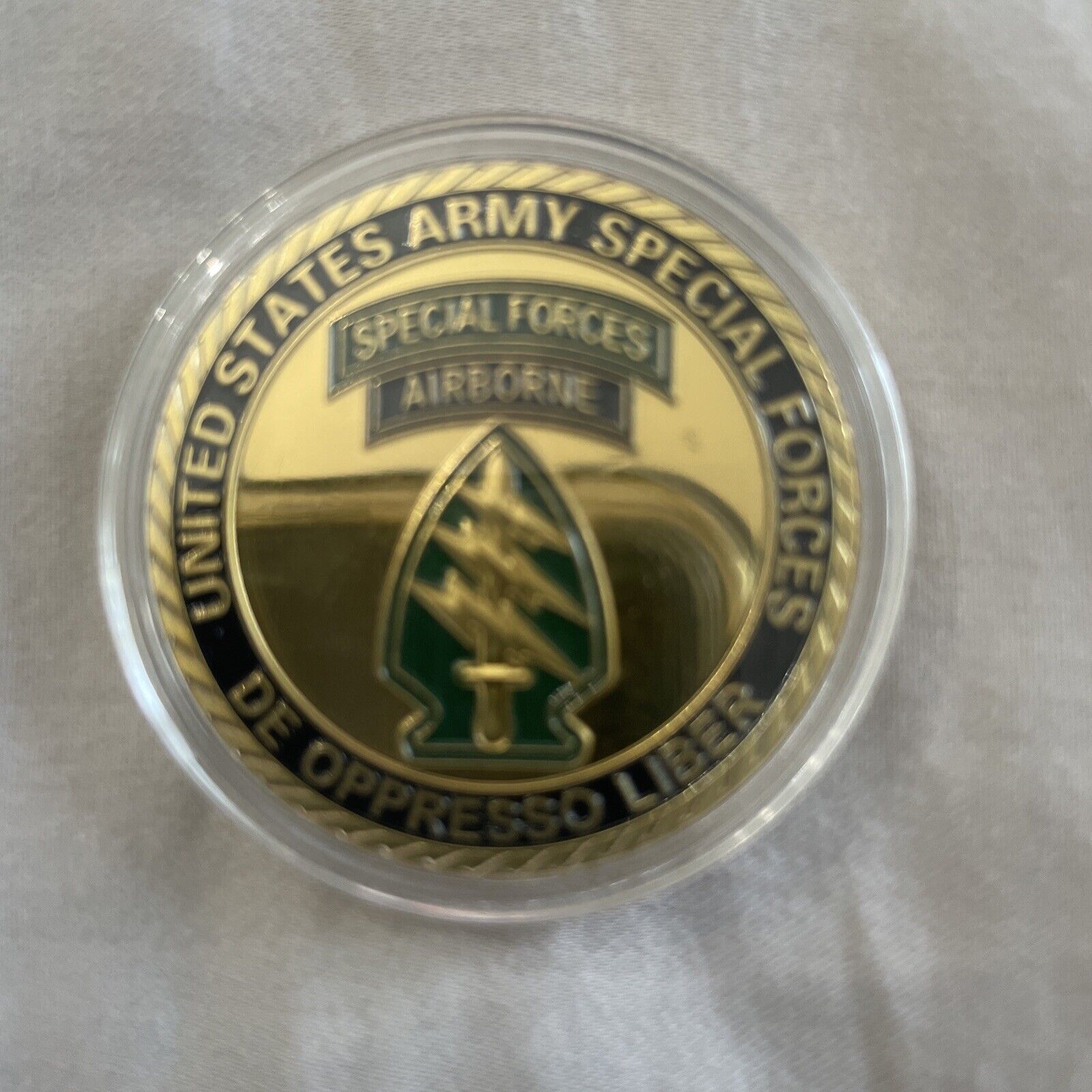Primary image for UNITED STATES ARMY SPECIAL FORCES AIRBORNE CHALLENGE COIN