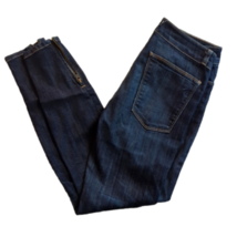 Current Elliott Dark Wash Lower Rise Skinny Blue Jean Zippered Ankles Size 0 - £37.96 GBP