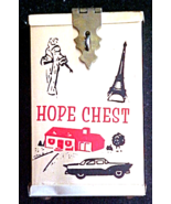 Coin Bank - Tin Hope Chest Bank - Vintage - $9.70