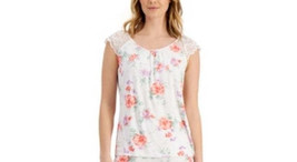 Charter Club Lace-Trim Knit Pajama Top - $9.00