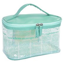 coofit 1pc Clear Toiletry Bag Top Handle Waterproof Cosmetic Bag Transparent Mak - £49.93 GBP