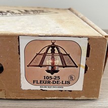 Vintage NOS Swag Lamp By Modulite modulite &quot;FLEUR-DE-LIS&quot; Light Fixture ... - £39.34 GBP