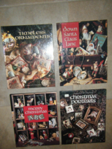 LOT OF 4 Leisure Arts Christmas Holiday Cross-Stitch Books #30 - $18.00