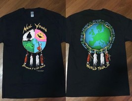 Neil Young Tee 1993 Neil Young Booker T &amp; The MG&#39;s World Tour T-Shirt - £15.12 GBP+
