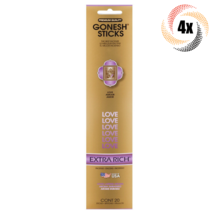 4x Packs Gonesh Extra Rich Incense Sticks Love Scent | 20 Sticks Each - $12.06
