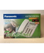 Panasonic KX-TSC12W Corded Landline Phone Caller ID 2-Line System White NIB - $1,491.79 MXN