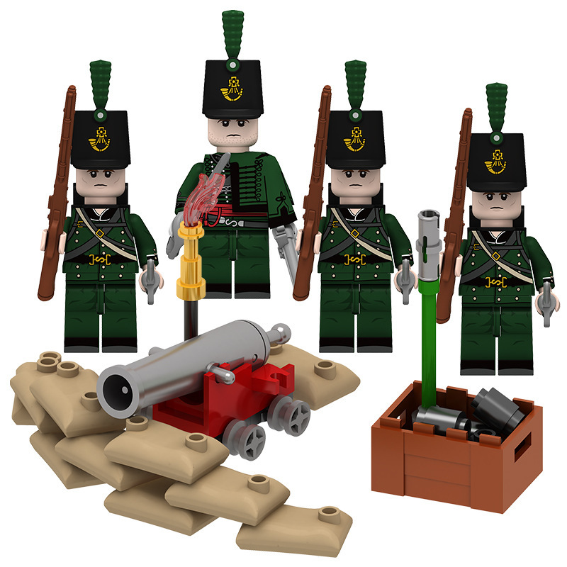 Napoleonic Wars British 95th Rifles Trench Army Custom Minifigure Blocks... - $18.89