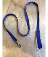 6&#39; Easy Tie Off Leash 1&quot; Wide two Loop Blue Nylon Webbing Heavy Duty Leash - $563.46 MXN