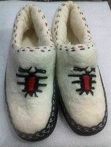 NEW ALBANIAN EAGLE HANDCRAFT WOOL BOOTEES SLIPPERS SHOES SOCKS-LEATHER-P... - £19.47 GBP+