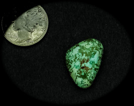 9.5 cwt Rare Vintage Crow Springs Nevada Turquoise Cabochon - £28.30 GBP