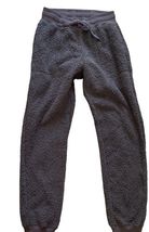 Uniqlo Sherpa Fleece Jogger Pants Gray Womens Small Cozy Lounge Sweatpants image 2