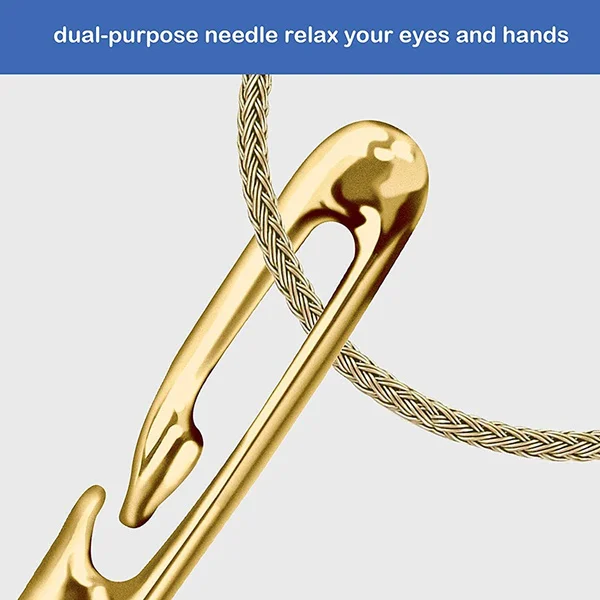 Eedles stainless steel quick automatic threading needle stitching pins diy punch needle thumb200