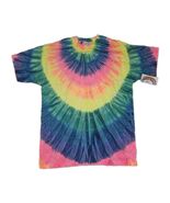 RAINBOW Colors VTG 80s Tie-Dye  Single Stitch T-Shirt Adult Sz XL NOS - $540.01 MXN