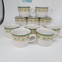 ♻️ Pfaltzgraff French Quarter Flat Bottom Coffee Tea Cup Mug 10-Pc Set - $69.29