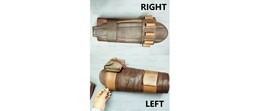 The Mandalorian Real Leather Leg Armor Right Left Package Men Cosplay Costume - £146.85 GBP