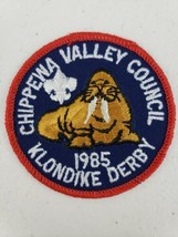 Vtg BSA Boy Scouts of America Chippewa Valley Council 1985 Klondike Derby Patch - $11.10