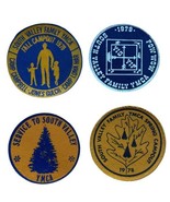 x4 Vintage 1978-79 South Valley YMCA Patches Jones Gulch Yig Yip 3.25 in... - £23.32 GBP