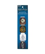 Harry Potter Symbols Magnetic Bookmarks Set Of 4 Black - £10.25 GBP