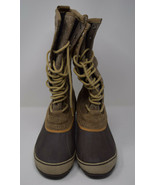 Sorel Sorelli Tall Lace Up Brown Tan Felt Duck Boot Women’s Size 10 NL1619 - €53,24 EUR