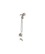 KOHLER Sundae Tub and Shower Faucet 1.75 GPM in. Vibrant Brushed Nickel ... - €153,84 EUR
