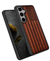 Wood Case for Galaxy S25 Case 2025 [Natural Wood and Black Soft TPU] S25 - $89.86