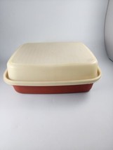 Paprika Red Tupperware 1294 Meat Keeper Marinade Container with 1295 Lid... - £9.43 GBP
