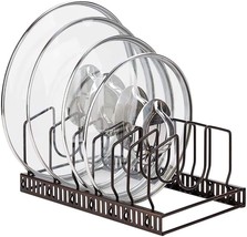 Toplife Pot Lids Organizer Rack For Cabinet And Countertop, 7+ Pan Lids,... - $37.99