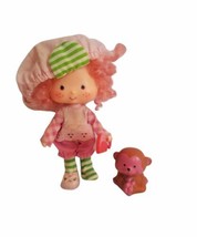 Vintage Strawberry Shortcake Raspberry Tart Doll &amp; Rhubarb Pet, brush set read* - £30.61 GBP