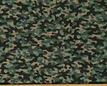 Cotton Camouflage Camo Blender Green Black Fabric Print by the Yard D768.77 - $13.95