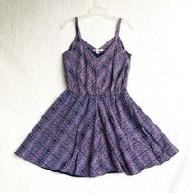 Love21 Sun Dress Womens M Spaghetti Strap Purple Mini Skirt Lined Elasti... - $5.65