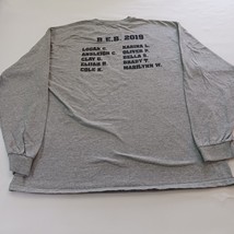 Gildan Heavy Cotton BRAVE EAGLE BOTS Men's Gray Cotton Blend Graphic T-Shirt XL image 10