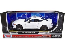 2018 Ford Mustang GT Police Car Unmarked Plain White &quot;Law Enforcement an... - $47.75