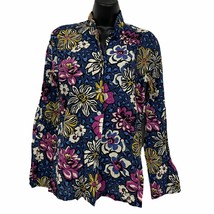 Vera Bradley Pajama Top African Violet Sleep Shirt Cotton Size Small - £8.44 GBP